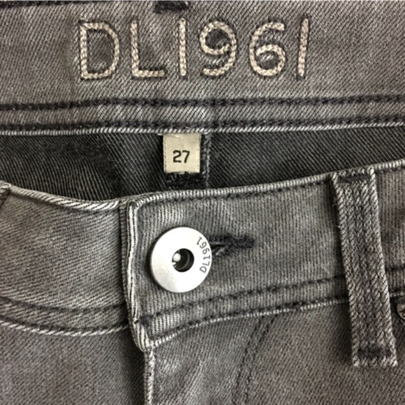 Anthropologie DL1961 Gray Skinny Ankle Jeans - Picture 4 of 8